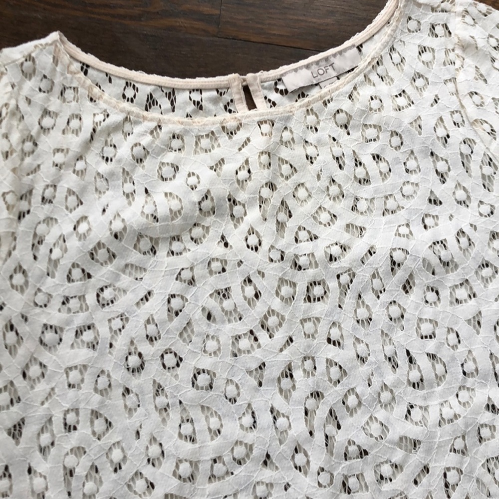 LOFT Lace Top - Picture 2 of 3